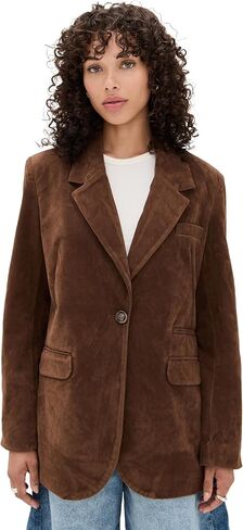 Free People Womens Paper Cut Vegan Suede Blazer in Saudi Arabia