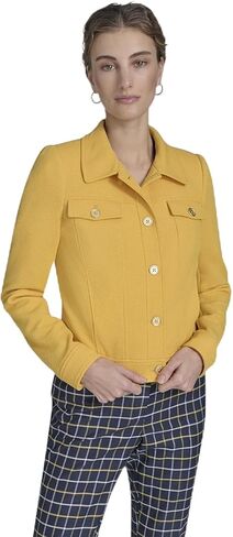 Tommy Hilfiger Womens Long Sleeve Puff Shoulder Boucle Jacket in Saudi Arabia