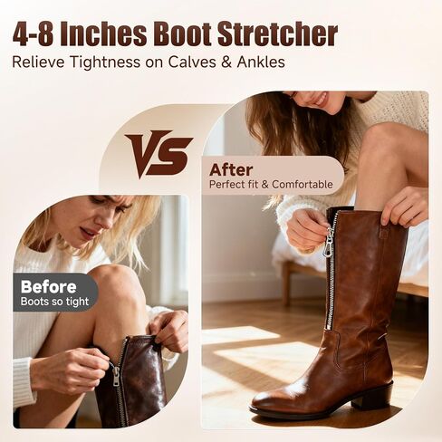 Boot Calf & Shaft Stretcher, Cast Aluminium Shoe Sretchers for Cowboy, High, Leather & Work Boots, Boot Calf Stretcher Relieves Boot Tightness on Ankle & Calf in Saudi Arabia