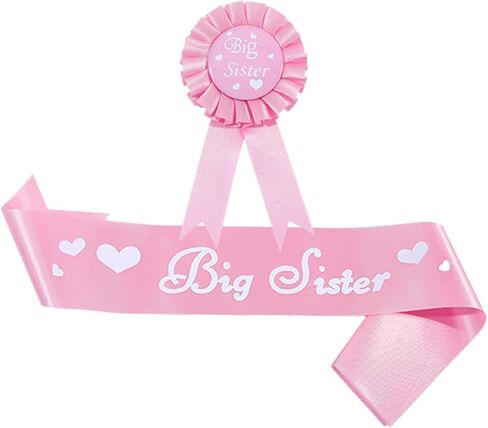 مجموعة إكسسوارات الأخت الكبرى، وشاح من الساتان للأخت الكبرى، هدايا الأخت الكبرى لحفلة استحمام الطفل in Kuwait