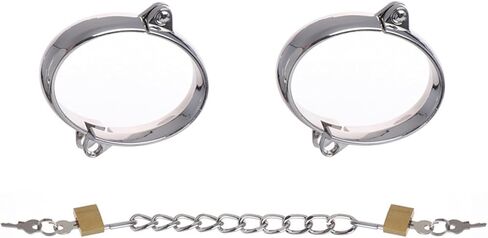Generic Fashion Alloy Bangles & Lockable Ankle Bracelet Kits - Cosplay Cuffs Bar Costume Accessory, Connect Your Style Chain Today in Saudi Arabia