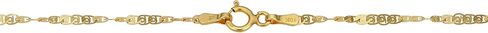Kooljewelry 10k Yellow Gold Flat Twisted Love Link Anklet (1.8 mm, 10 inch) in Saudi Arabia