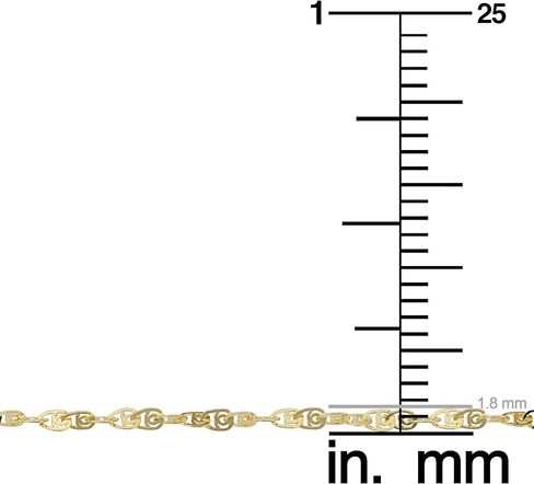 Kooljewelry 10k Yellow Gold Flat Twisted Love Link Anklet (1.8 mm, 10 inch) in Saudi Arabia