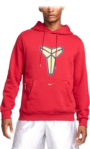 Nike Kobe Men's Dri-FIT Pullover Basketball Hoodie (HF0066-636, Varsity Red/Jersey Gold) in Saudi Arabia