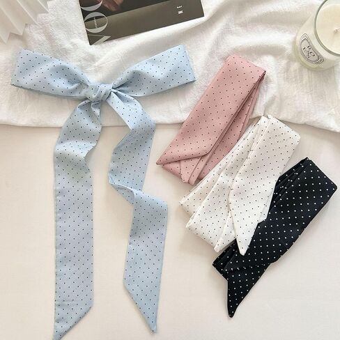 4 Pack Head Scarf Hair Neck Scarves For Women Purse Bag Scarfs For Handbags Long Thin Headscarf Fashion Gifts in Saudi Arabia