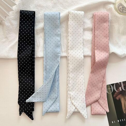 4 Pack Head Scarf Hair Neck Scarves For Women Purse Bag Scarfs For Handbags Long Thin Headscarf Fashion Gifts in Saudi Arabia