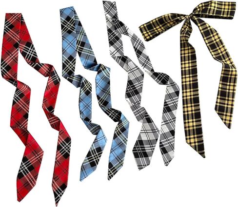 4 Pack Head Scarf Hair Neck Scarves For Women Purse Bag Scarfs For Handbags Long Thin Headscarf Fashion Gifts in Saudi Arabia