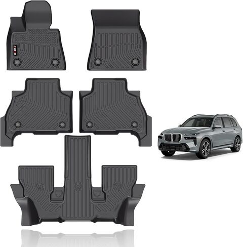 KELCSEECS All Weather Floor Mats Custom Fit for Toyota Tacoma Double Cab 2005-2015 (Not for Manual Models) All Season Guard for Car Mats TPE Odorless Floor Liners Tacoma Accessories Front& Rear Row in Saudi Arabia