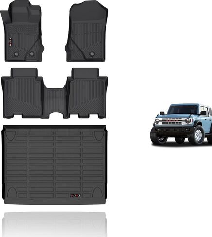 KELCSEECS All Weather Floor Mats Custom Fit for Toyota Tacoma Double Cab 2005-2015 (Not for Manual Models) All Season Guard for Car Mats TPE Odorless Floor Liners Tacoma Accessories Front& Rear Row in Saudi Arabia