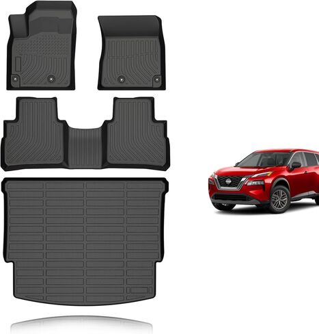 KELCSEECS All Weather Floor Mats Custom Fit for Toyota Tacoma Double Cab 2005-2015 (Not for Manual Models) All Season Guard for Car Mats TPE Odorless Floor Liners Tacoma Accessories Front& Rear Row in Saudi Arabia