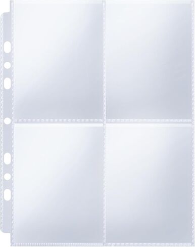 320Photos 4.3x6.2inch Photo 7Ring Photo Sleeves for 6/3/2 Ring Binder, Clear Photo Album Refill Pages, Photo Pages Sheets 7x8.8inch (60 Pack) in Saudi Arabia