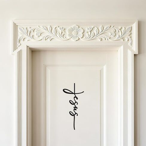 لوحة فنية جدارية متقاطعة معدنية، ديكور حائط صلبان مع تصميم اسم يسوع، لوحة فنية جدارية مسيحية مقاس 7.1 × 15.9 بوصة للكنيسة، المنزل، المكتب، هدية دينية in Kuwait