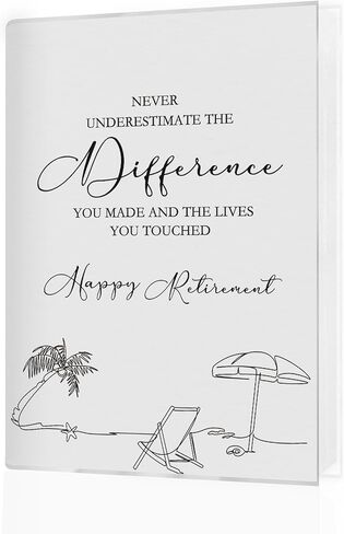 Retirement Gifts Photo Album 4x6, Retirement Gifts for Coworker Teacher Nurse, Going Away Gift, Never Underestimate the Difference Small Memory Photo Album Book for 18 Pockets Hold 36 Pictures in Saudi Arabia