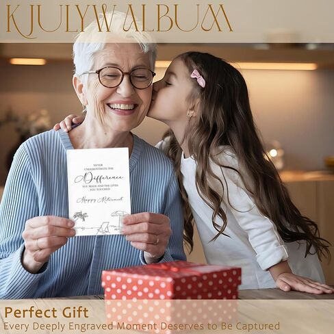 Retirement Gifts Photo Album 4x6, Retirement Gifts for Coworker Teacher Nurse, Going Away Gift, Never Underestimate the Difference Small Memory Photo Album Book for 18 Pockets Hold 36 Pictures in Saudi Arabia