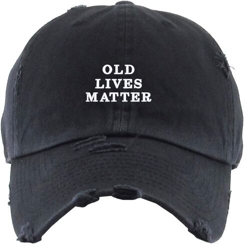Old Lives Matter Vintage Baseball Cap Embroidered Cotton Adjustable Distressed Dad Hat in Saudi Arabia