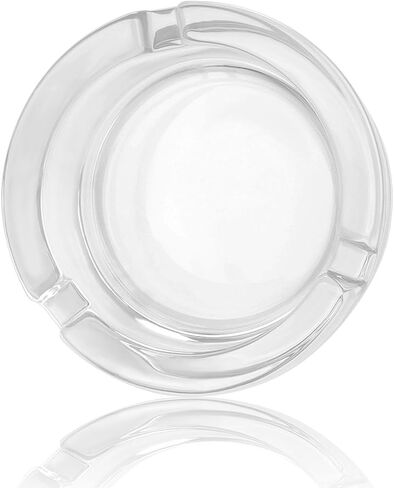 Custom Glass Ashtray Personlized Ashtrays for Gift Design Your Own Photo Text Logo Smooth Round Ashtrays for Indoor Outdoor Home Office Decoration in Saudi Arabia