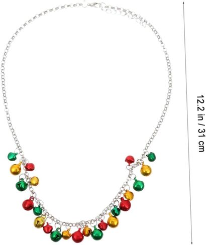 4Pcs Christmas Jewelry Kit Colorful Bell Decorated Set for Festive Celebrations Loved Ones and Holiday Parties in Saudi Arabia