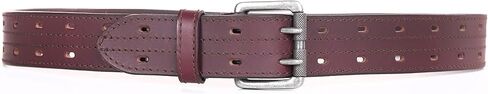 KERTZ Men's Leather Belt Double Prong Buckle Belt 38 mm Width Casual Leather Belt for wok and Jeans belt in Saudi Arabia