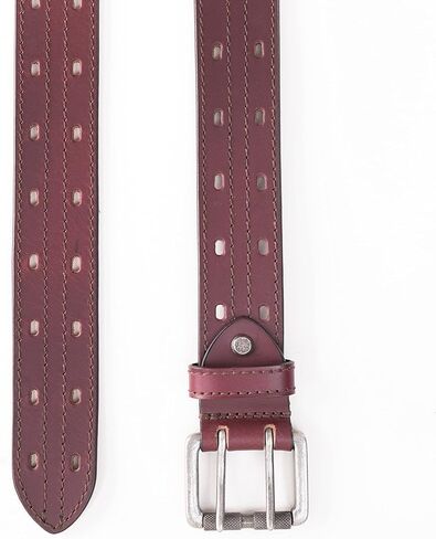 KERTZ Men's Leather Belt Double Prong Buckle Belt 38 mm Width Casual Leather Belt for wok and Jeans belt in Saudi Arabia