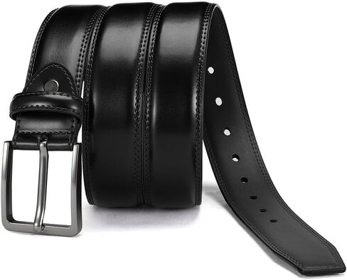 Men's Genuine Leather Dress Belts, Handmade Classic Every Day Leather Jeans Belt for Men Work Business Casual in Saudi Arabia
