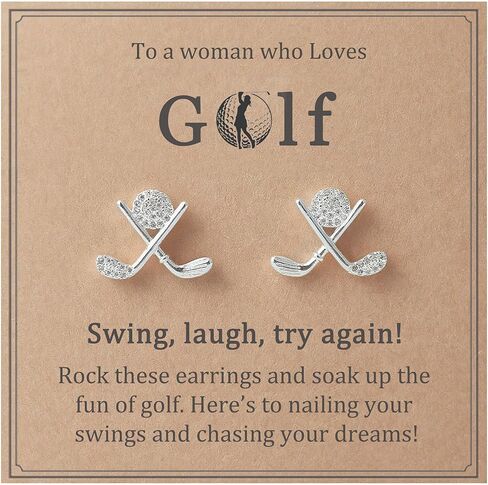 Golf Earrings for Women Golf Accessories Jewelry Gifts for Golf Lovers in Saudi Arabia