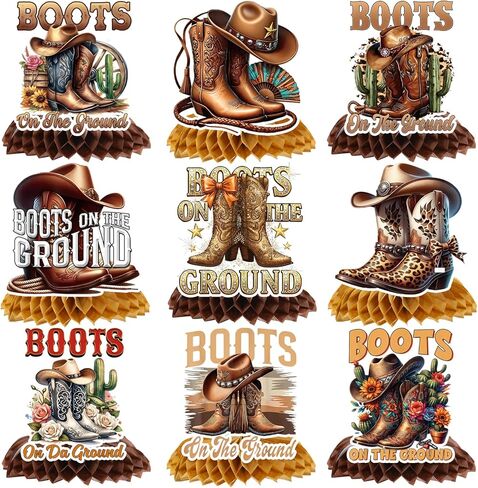 Rakuto Hockey Birthday Party Decorations, 9PCS Ice Hockey Theme Honeycomb Centerpieces Party Table Decor Supplies, Sports Party Table Decor for Kids Men Women in Kuwait