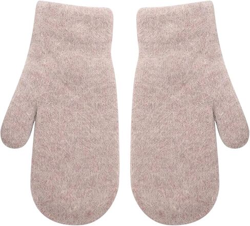 Women Cashmere Full Fingers Mittens, Plush Elasticity Cozy Gloves for Cold Weather Outdoor in Saudi Arabia