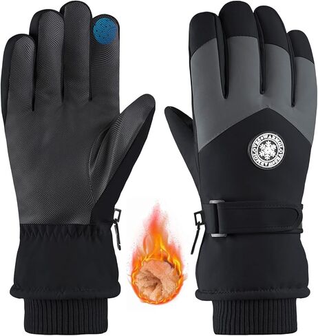 Winter Snow Ski Gloves for Women Men Waterproof for Extreme Cold Weather, Insulated Windproof Gloves for Outdoor Use in Saudi Arabia