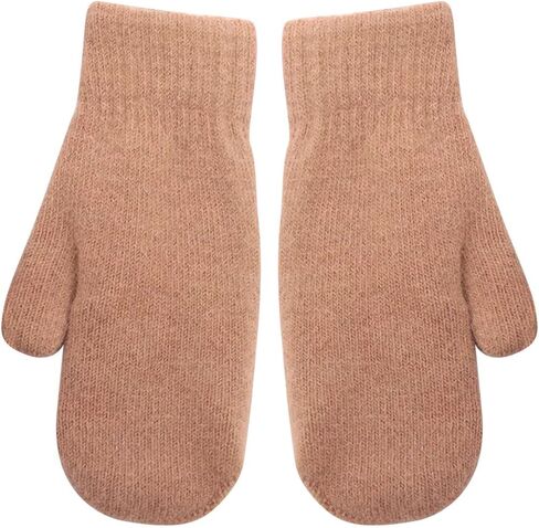 Women Cashmere Full Fingers Mittens, Plush Elasticity Cozy Gloves for Cold Weather Outdoor in Saudi Arabia