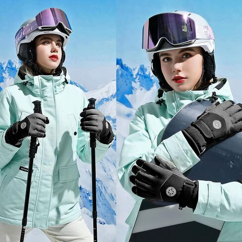 Winter Snow Ski Gloves for Women Men Waterproof for Extreme Cold Weather, Insulated Windproof Gloves for Outdoor Use in Saudi Arabia