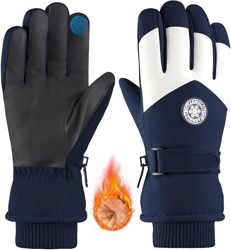 Winter Snow Ski Gloves for Women Men Waterproof for Extreme Cold Weather, Insulated Windproof Gloves for Outdoor Use in Saudi Arabia