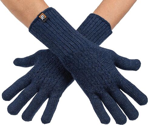 قفازات شبكية من الصوف المحبوك من Evolution Knitwear - صُنعت في الولايات المتحدة الأمريكية - صوف ميرينو فائق النعومة - صغير in Saudi Arabia