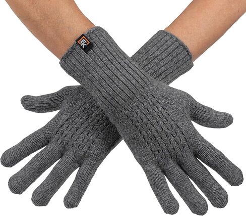 قفازات شبكية من الصوف المحبوك من Evolution Knitwear - صُنعت في الولايات المتحدة الأمريكية - صوف ميرينو فائق النعومة - صغير in Saudi Arabia