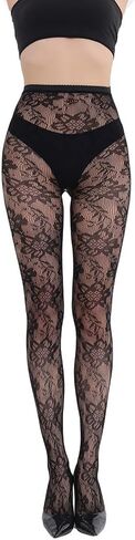 Sexy Pantyhose，Women Fishnet Hollow Out Knitted Patterned Stockings Tights Vertical Strips Pantyhose For Female in Saudi Arabia