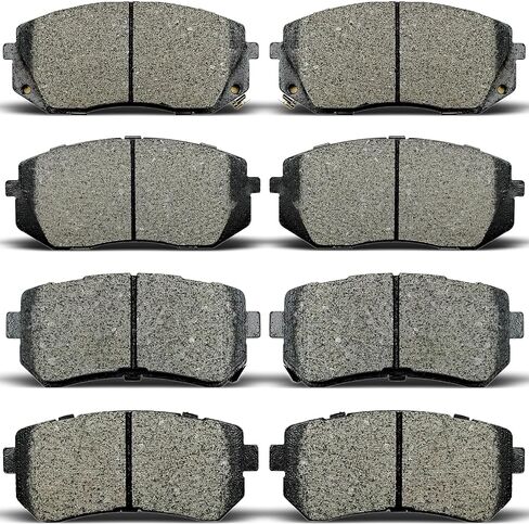 front rear Ceramic Brakes Pads Set Compatible with 2008-2017 Buick Enclave, 2009-2017 Chevy Traverse, 2007-2016 GMC Acadia, 2007-2010 Saturn Outlook in Kuwait