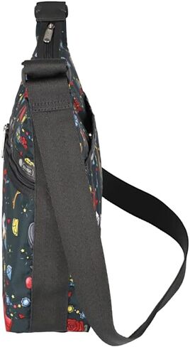 LeSportsac Keepsake Memory Large Hobo Crossbody Bag, Style 3710/Color E465, Whimsical Colorful Design: Handbags, Hearts, Flowers & Jewels, Celebrate 1974 Iconic Debut, Large Carryall in Saudi Arabia