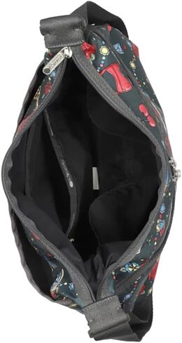 LeSportsac Keepsake Memory Large Hobo Crossbody Bag, Style 3710/Color E465, Whimsical Colorful Design: Handbags, Hearts, Flowers & Jewels, Celebrate 1974 Iconic Debut, Large Carryall in Saudi Arabia