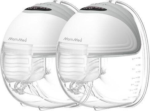 MomMed Wearable Breast Pump S21 - Leak-Proof Design, Hands-Free Double Portable Electric Breast Pump with 9 Levels - 24mm Shield in Kuwait