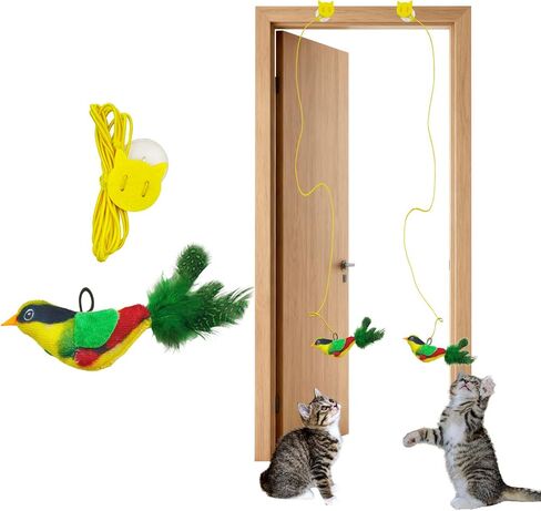 لعبة تفاعلية للطيور القطة (غير الطيران) ، وقابلة لإعادة الشحن ومقاومة للمضغ ، ومحاكمة ، وتنشيط ، ومحاكاة الأجنحة الطيور والأصوات مع 3 سرعات ، للقطط والكلاب والحيوانات الأليفة الصغيرة in Kuwait