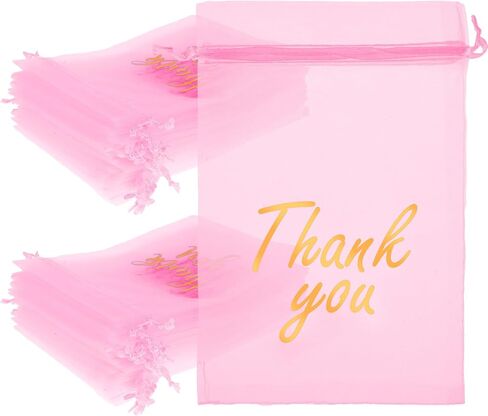 أبيلو 50 PCS أكياس هدايا صغيرة شبكية مع الرباط ، 4 × 6 بوصة حقائب الهدايا لمجوهرات الحلوى ، دش زفاف الزفاف ، حفل استحمام الطفل لصالح in Kuwait