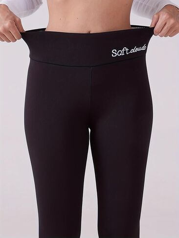 Women's High Waisted Stretch Soft Yoga Pants, Warm Winter Pants for Lounge & Workout in Saudi Arabia