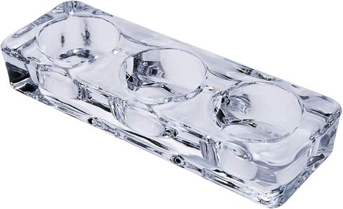 حاملات شموع Tealight الشفافة من Diamond Star، حامل شموع زجاجي مربع هدية مثالية لحفلات الزفاف، والحفلات، والمنتجعات الصحية، والريكي، والتأمل (ثلاثة أجزاء) in Saudi Arabia