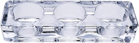 Diamond Star Clear Tealight Candle Holders, Square Glass Votive Candleholder Ideal Gift for Weddings, Party, Spa, Reiki, Meditation (Three Part) in Saudi Arabia