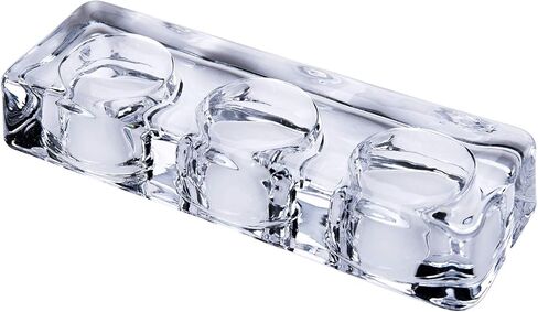 Diamond Star Clear Tealight Candle Holders, Square Glass Votive Candleholder Ideal Gift for Weddings, Party, Spa, Reiki, Meditation (Three Part) in Saudi Arabia