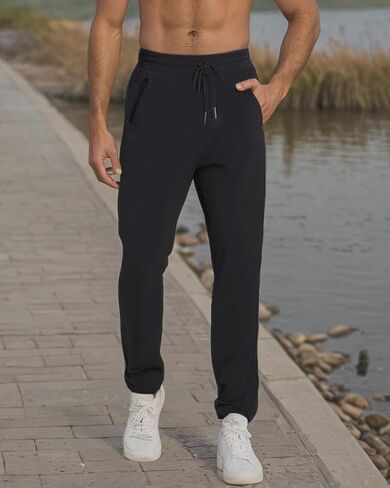 Men's Athletic Long Pants, Lightweight and Quick-Dry with Pockets in Saudi Arabia
