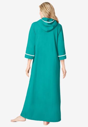 Dreams & Co. Plus Size Long French Terry Robe in Saudi Arabia