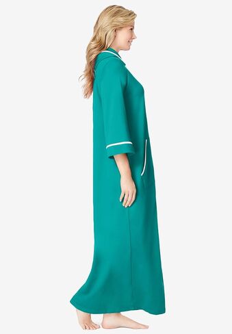 Dreams & Co. Plus Size Long French Terry Robe in Saudi Arabia