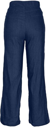 Wide Leg Jeans for Women Casual High Waisted Strechy Straight Leg Jean Loose Tummy Control Denim Pants with Pocket in Saudi Arabia
