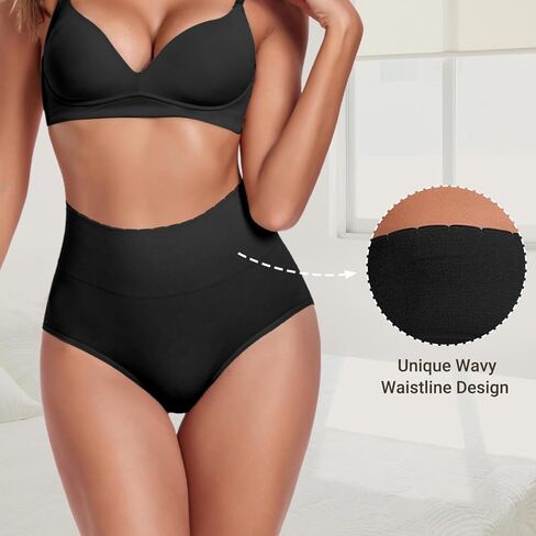 Women's Briefs Underwear High Waist Full Coverage Panties, Ladies Light Tummy Control Postpartum Underpants 5 Pack in Saudi Arabia