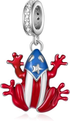 Puerto Rico Charms 925 Sterling Silver Coqui Frog Charm Puerto Rico Gifts for Women in Saudi Arabia
